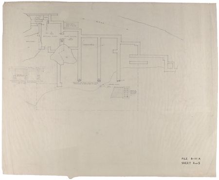 Lot #575 Frank Lloyd Wright: Extremely rare working developmental plans to his architectural triumph, Fallingwater - Image 4