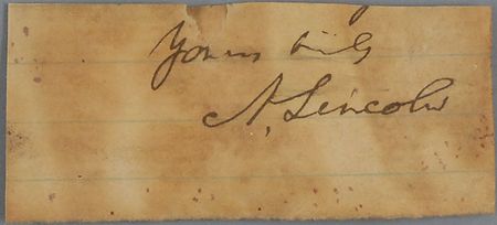 Lot #24 Abraham Lincoln Signature - Image 2