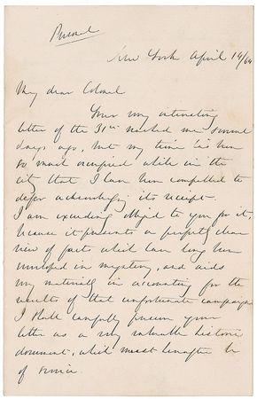 Lot #361 George B. McClellan Handwritten Letter Signed - Image 1