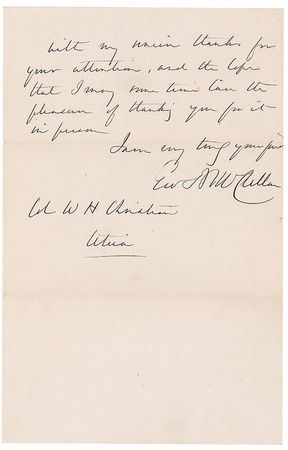 Lot #361 George B. McClellan Handwritten Letter Signed - Image 2