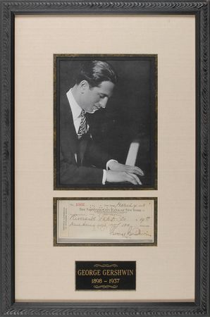 Lot #668 George Gershwin Check - Image 1