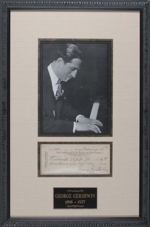 Lot #668 George Gershwin Check - Image 2