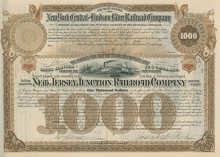 Lot #239 J. Pierpont Morgan: Choice elaborate railroad bond from the US Steel founder - Image 2