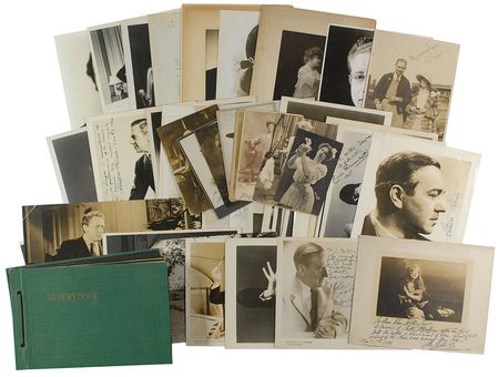 Lot #833 J. Willis Sayre Collection: Arts critic J. Willis Sayre?s outstanding collection of signed photos and telegrams from such legends as Monroe, Valentino, and Sinatra - Image 1