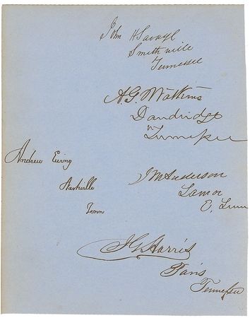 Lot #32 Andrew Johnson Signature - Image 2