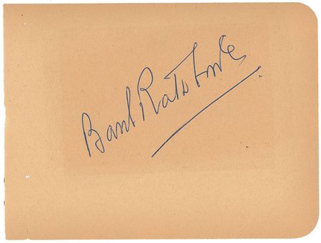 Lot #896 Basil Rathbone Signature - Image 1