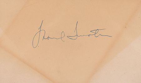 Lot #689 Frank Sinatra Signature - Image 1
