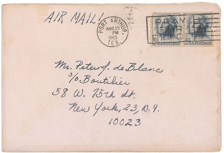 Lot #675 Janis Joplin: Recuperating in Texas, “Miss Janis Lyn Joplin” writes to her boyfriend in the summer of ’65 - Image 1
