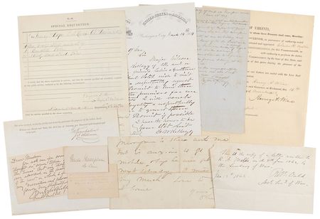 Lot #339 Civil War: Excellent Civil War collection highlighted by Philip Sheridan and Wade Hampton - Image 1