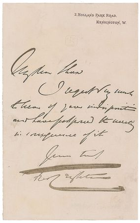 Lot #496 British Painters Handwritten Letters Signed - Image 4