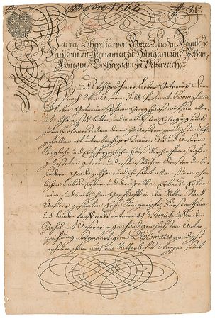 Lot #234 Maria Theresa: The empress knights a longtime servant for ?unwavering loyalty? - Image 1