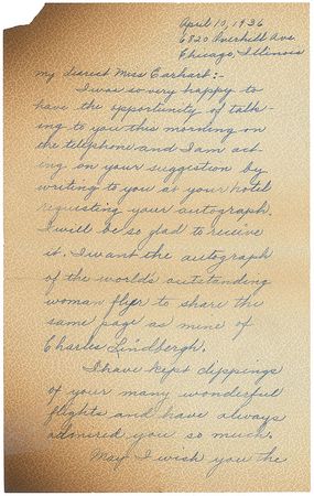 Lot #419 Amelia Earhart: ?The world?s most outstanding woman flyer? - Image 2