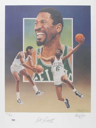 Lot #1016 Bill Russell Signed Photographs - Image 1