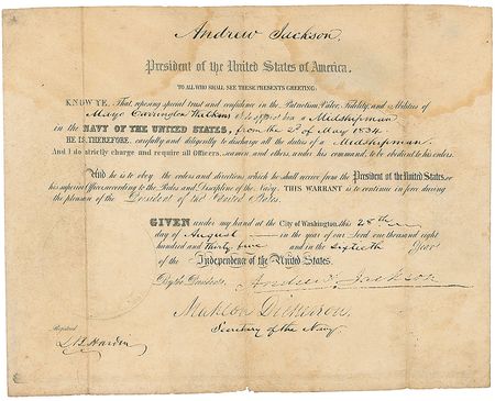 Lot #14 Andrew Jackson: Uncommon Jackson 1835