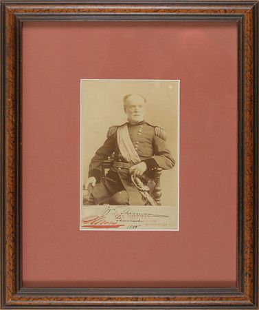 Lot #369 William T. Sherman: Desirable Sarony portrait of the general in uniform - Image 1