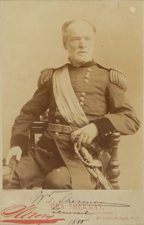 Lot #369 William T. Sherman: Desirable Sarony portrait of the general in uniform - Image 2