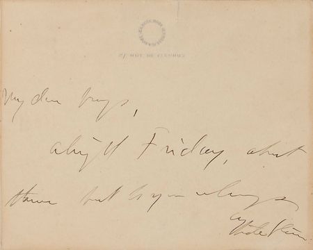 Lot #560 Gertrude Stein Signed Note - Image 2