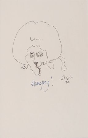Lot #666 Jerry Garcia: Exceptional sketch from the Grateful Dead?s iconic guitarist - Image 1