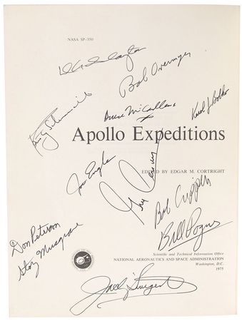 Lot #410 Astronauts: Signed by 30 astronauts, including moonwalkers Bean, Cernan, Shepard, and Young - Image 1