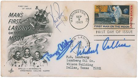 Lot #393 Apollo 11: Armstrong and Aldrin First Day Covers - Image 2