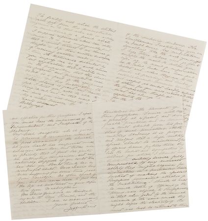 Lot #168 Jefferson Davis: “He would be as much startled as the Czar Alexander would if a Yankee were to propose to him to order an election to see whether or not he was the choice of the people as their supreme ruler” - Image 1