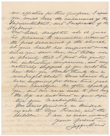 Lot #168 Jefferson Davis: “He would be as much startled as the Czar Alexander would if a Yankee were to propose to him to order an election to see whether or not he was the choice of the people as their supreme ruler” - Image 9