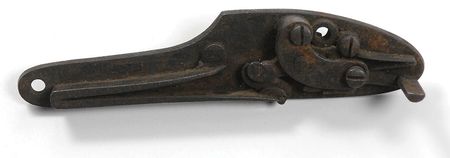 Lot #350 Gettysburg: Enfield Pattern 1853 rifle-musket lockplate “picked up on the battlefield of Gettysburgh Aug. 1863” - Image 1
