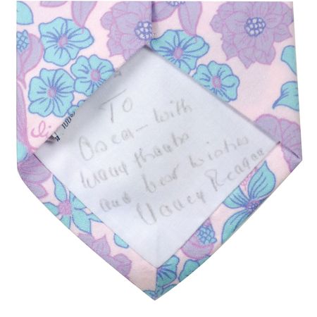 Lot #106 Ronald Reagan: Reagan’s personally-owned designer tie—re-gifted by Nancy - Image 2