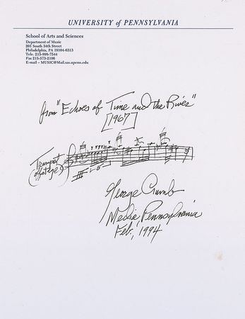 Lot #604 Composers Signed Musical Quotes - Image 2