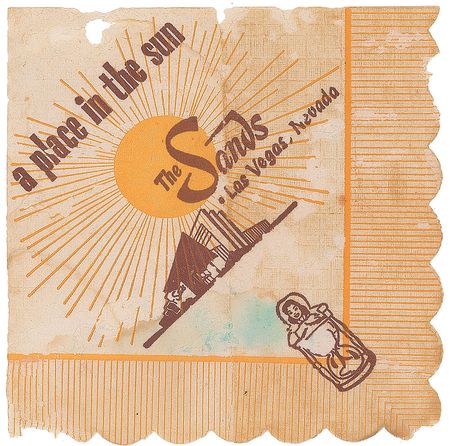 Lot #829 Rat Pack: Casino cocktail napkin signed by Dean, Sammy, and ‘The Chairman’ - Image 2