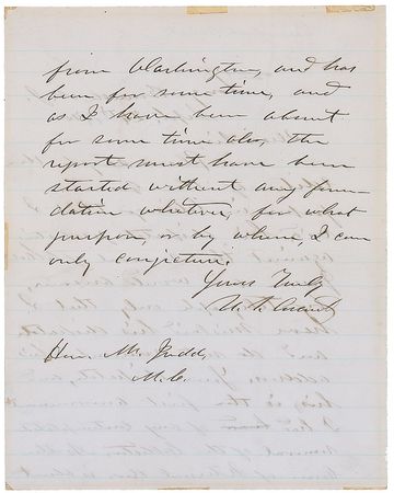 Lot #36 U. S. Grant: Grant is alerted to the possible removal of an Illinois revenue collector - Image 2