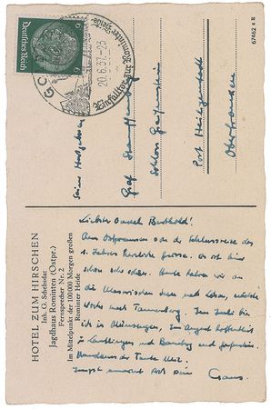 Lot #371 Claus von Stauffenberg: Incredibly rare letter by Hitler?s would-be assassin - Image 1