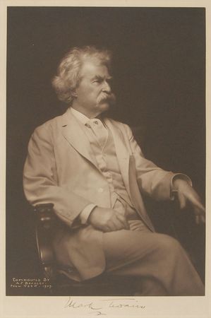 Lot #504 Samuel L. Clemens: Magnificent oversized portrait made to benefit victims of the 1906 San Francisco earthquake - Image 2