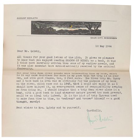 Lot #509 August Derleth - Image 2