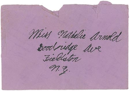 Lot #212 Joseph P. Kennedy, Jr: Incredibly rare handwritten and signed card by a 13-year-old Joseph Kennedy Jr., espousing his love for a fellow teenage girl - Image 3