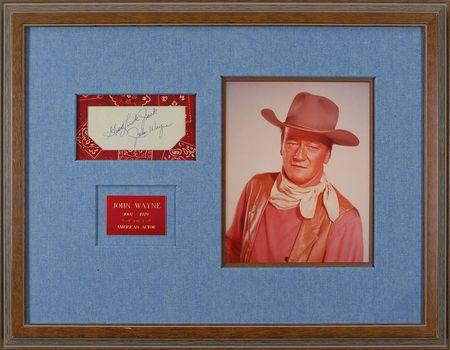 Lot #839 John Wayne Signature - Image 1