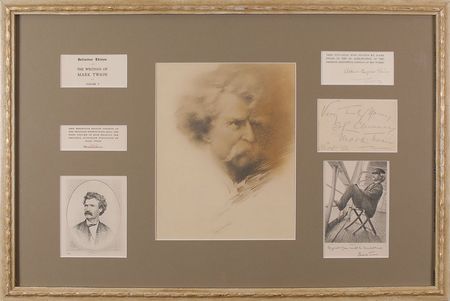 Lot #505 Samuel L. Clemens: Nicely signed with his given name and pseudonym - Image 1