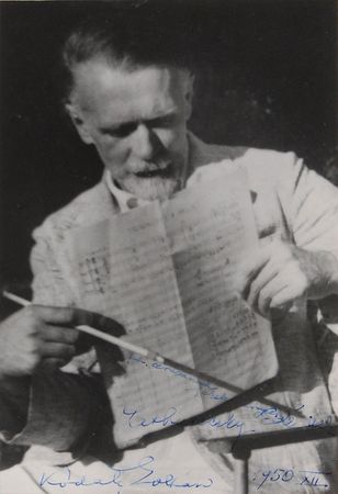 Lot #612 Zoltan Kodaly Signed Photograph - Image 1
