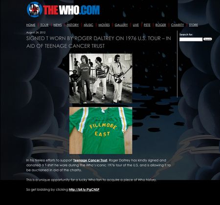 Lot #696 The Who: Roger Daltrey: Daltrey stage-worn shirt from their triumphant ?76 US tour - Image 2