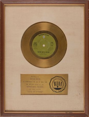 Lot #693 James Taylor: White-matte RIAA awards for two of Taylor?s most successful offerings - Image 1