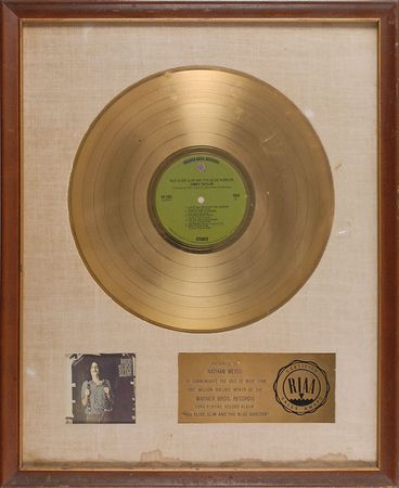 Lot #693 James Taylor: White-matte RIAA awards for two of Taylor?s most successful offerings - Image 2