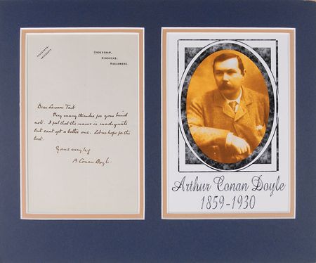 Lot #510 Arthur Conan Doyle: Mysterious correspondence to a Sherlock Holmes fan: ?I feel that the name is inadequate but can?t get a better one? - Image 2