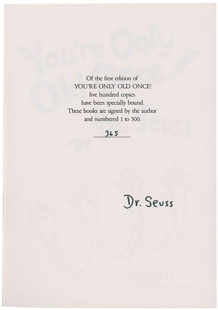 Lot #591 Dr. Seuss Book - Image 1