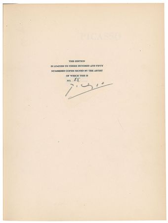 Lot #543 Pablo Picasso Book - Image 1