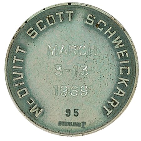 Lot #389 Apollo 9: Flown Robbins medal selected by Dave Scott for his personal collection - Image 2
