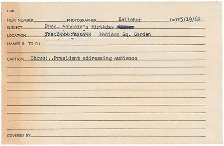 Lot #100 John F. Kennedy: Stunning image from JFK’s famous Madison Square Garden birthday party - Image 2