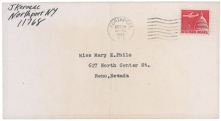 Lot #532 Jack Kerouac: Amazing letter by “Jack Kerouac the Humble,” humorously discussing the vernacular French in his fiction and origin of his family name - Image 2