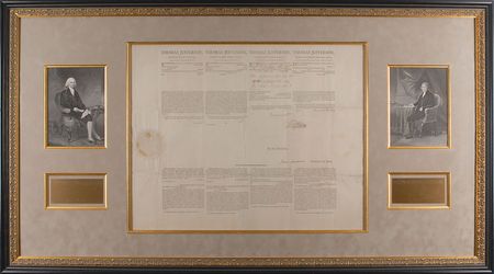 Lot #7 Thomas Jefferson and James Madison: Ship’s