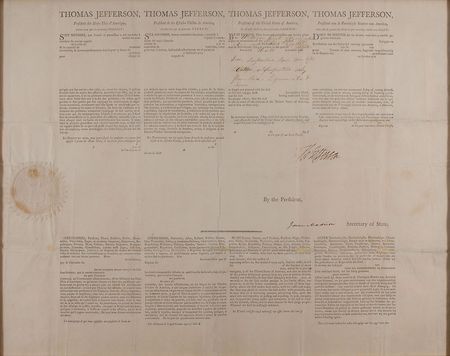 Lot #7 Thomas Jefferson and James Madison: Ship’s papers for the heavily-laden Ann out of New York - Image 4