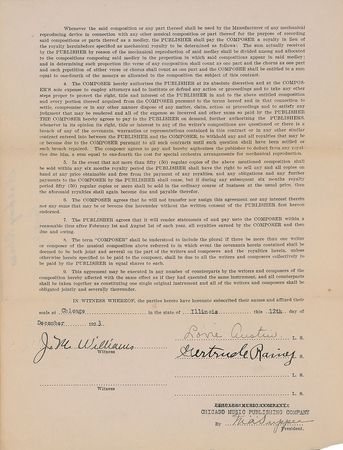 Lot #358 Gertrude ‘Ma’ Rainey - Image 2